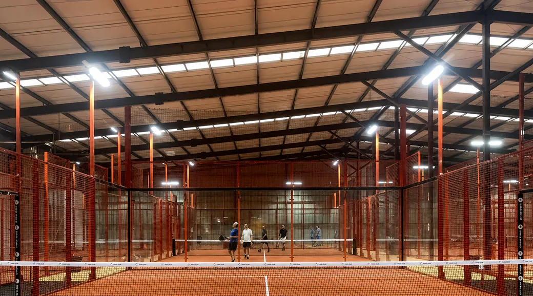 Padel 33 - Bruges — vue du club de padel